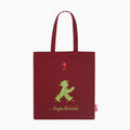 Ampelmann-ROMEO-&-JULIA-Stoffbeutel-weinrot-Ampelfrau-/-Geher