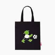 Ampelmann-MANNSCHAFTSBEUTEL-Stoffbeutel-schwarz-Geher/Steher-mit-Trikot-und-Fußball