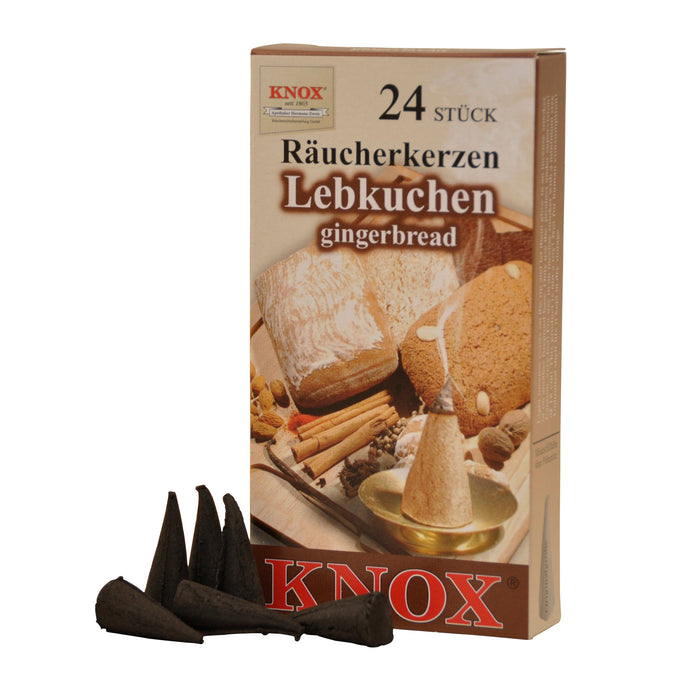 Knox Räucherkerzen Duft "Lebkuchen", 24 Stück