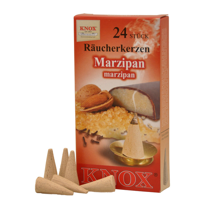 Knox Räucherkerzen – Duft "Marzipan", 24 Stück