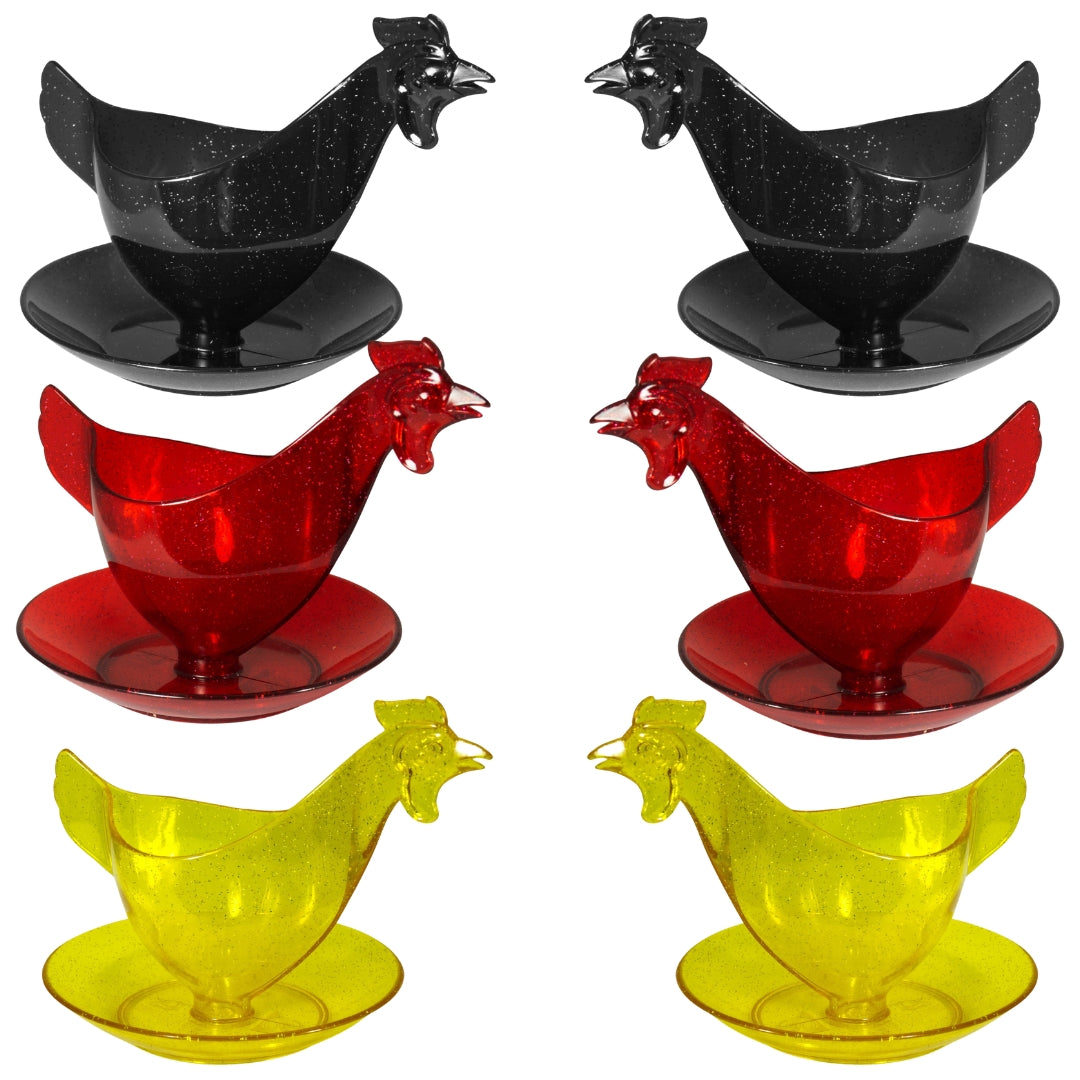 Eierbecher Frühstücks-Set - schwarz-rot-gold