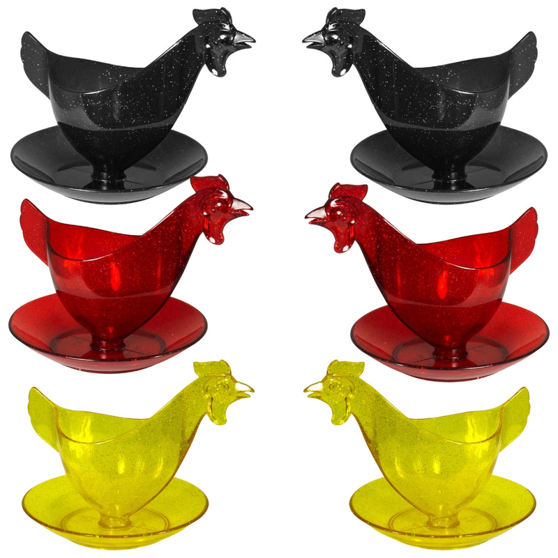 Eierbecher Frühstücks-Set - schwarz-rot-gold