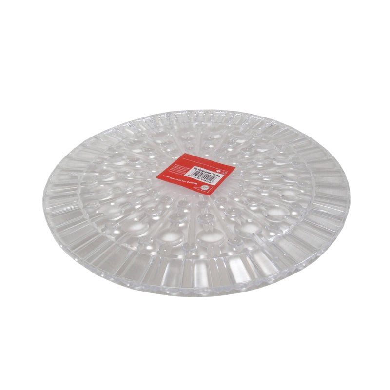 Sonja PLASTIC klassische Tortenplatte "Erika" Ø29cm rund mit charakteristischen retro Muster