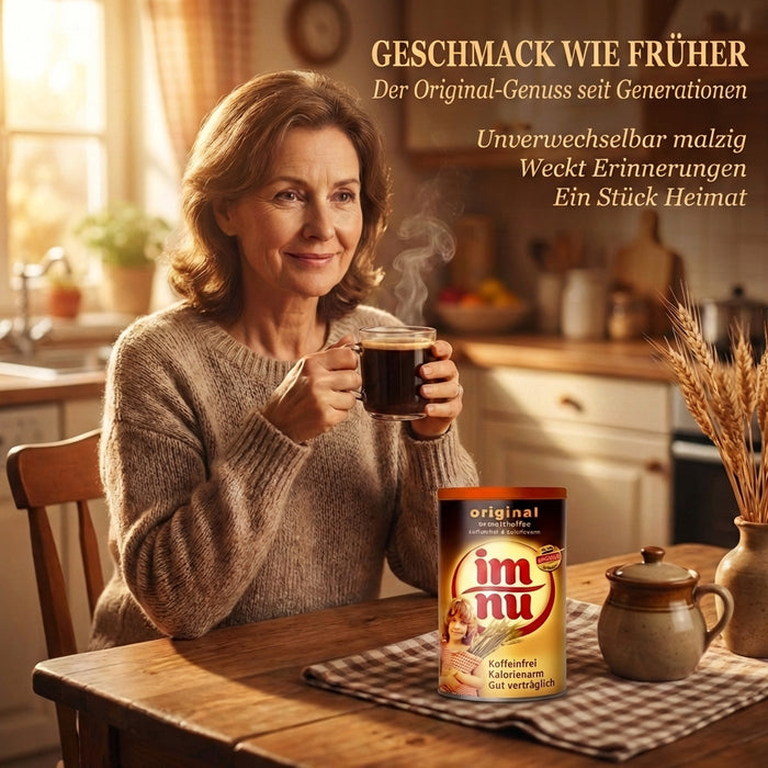 Im Nu – koffeinfreier Malzkaffee von Röstfein, 200 g Dose – mild, bekömmlich & kalorienarm