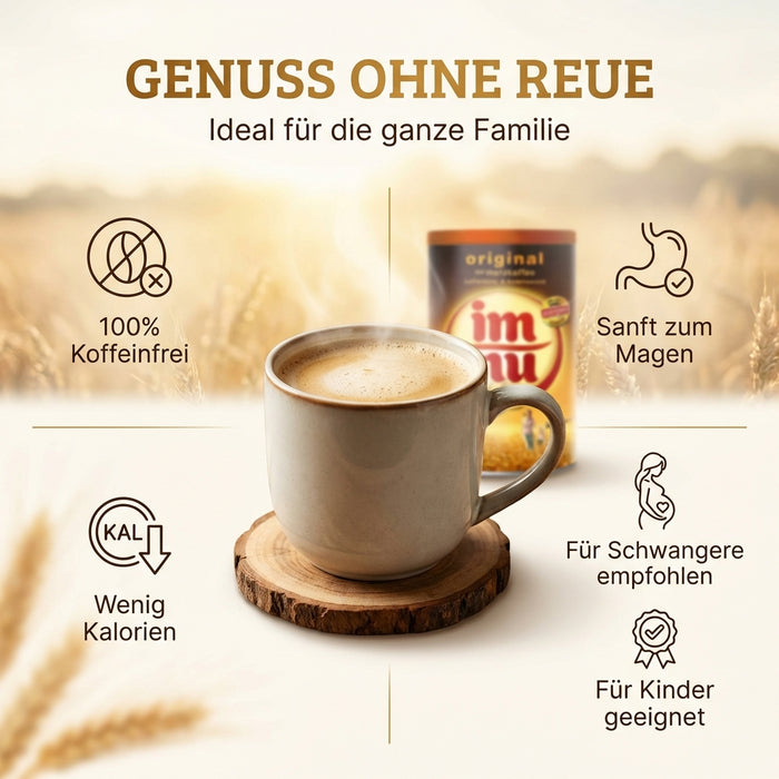Im Nu – koffeinfreier Malzkaffee von Röstfein, 200 g Dose – mild, bekömmlich & kalorienarm