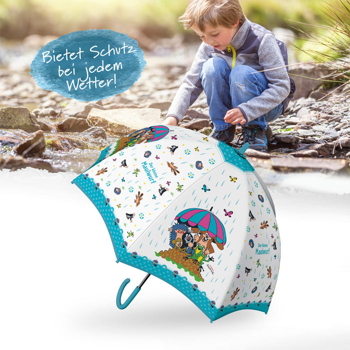 Regenschirm-Maulwurf-blau