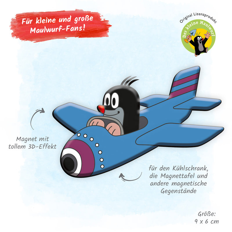 3-D-Magnet-Maulwurf-Flugzeug