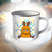 Emaillebecher-Maus-Bunt