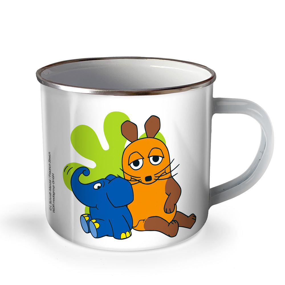 Emaillebecher-Maus-und-Elefant