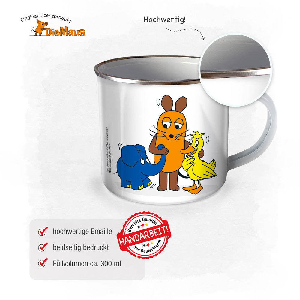 Emaillebecher-Maus-und-Freunde