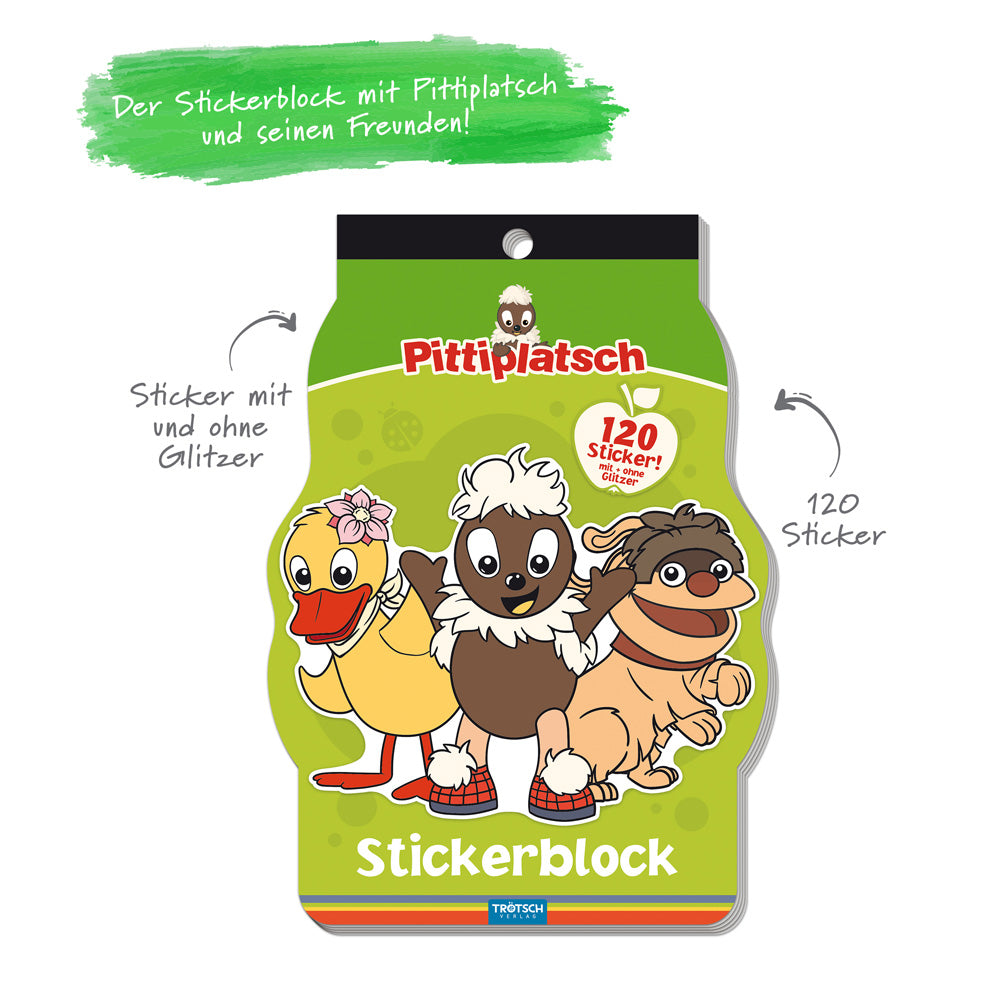 Pittiplatsch-Stickerblock