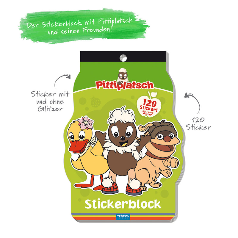 Pittiplatsch-Stickerblock