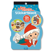 Sandmann-Stickerblock