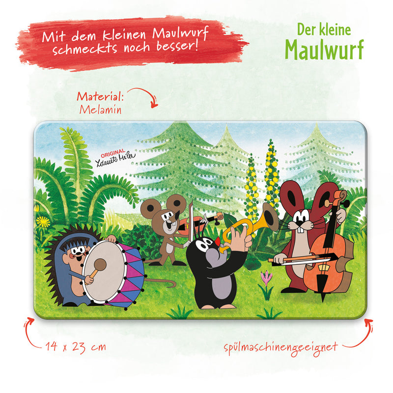 Melaminbrettchen-Maulwurf-Musiker