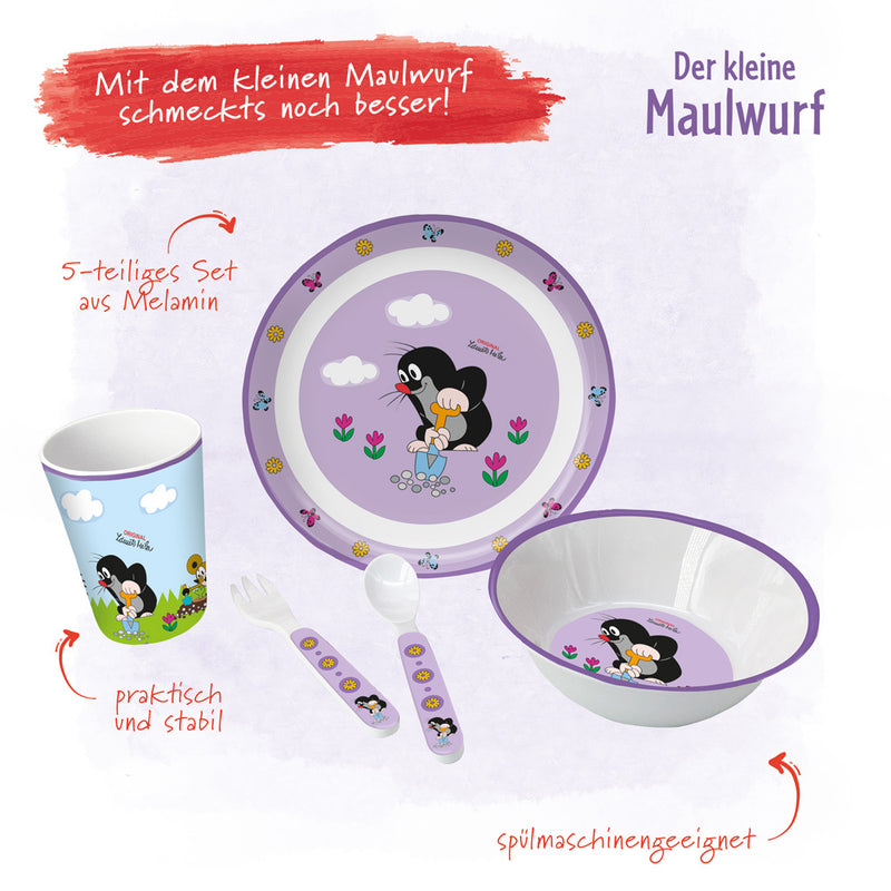 Geschirr-Maulwurf-lila