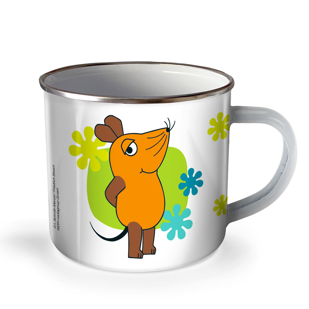 Die-Maus-Emaillebecher