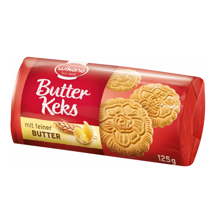 Wikana Butterkeks 125g – Knuspriger Genuss mit feiner Butternote