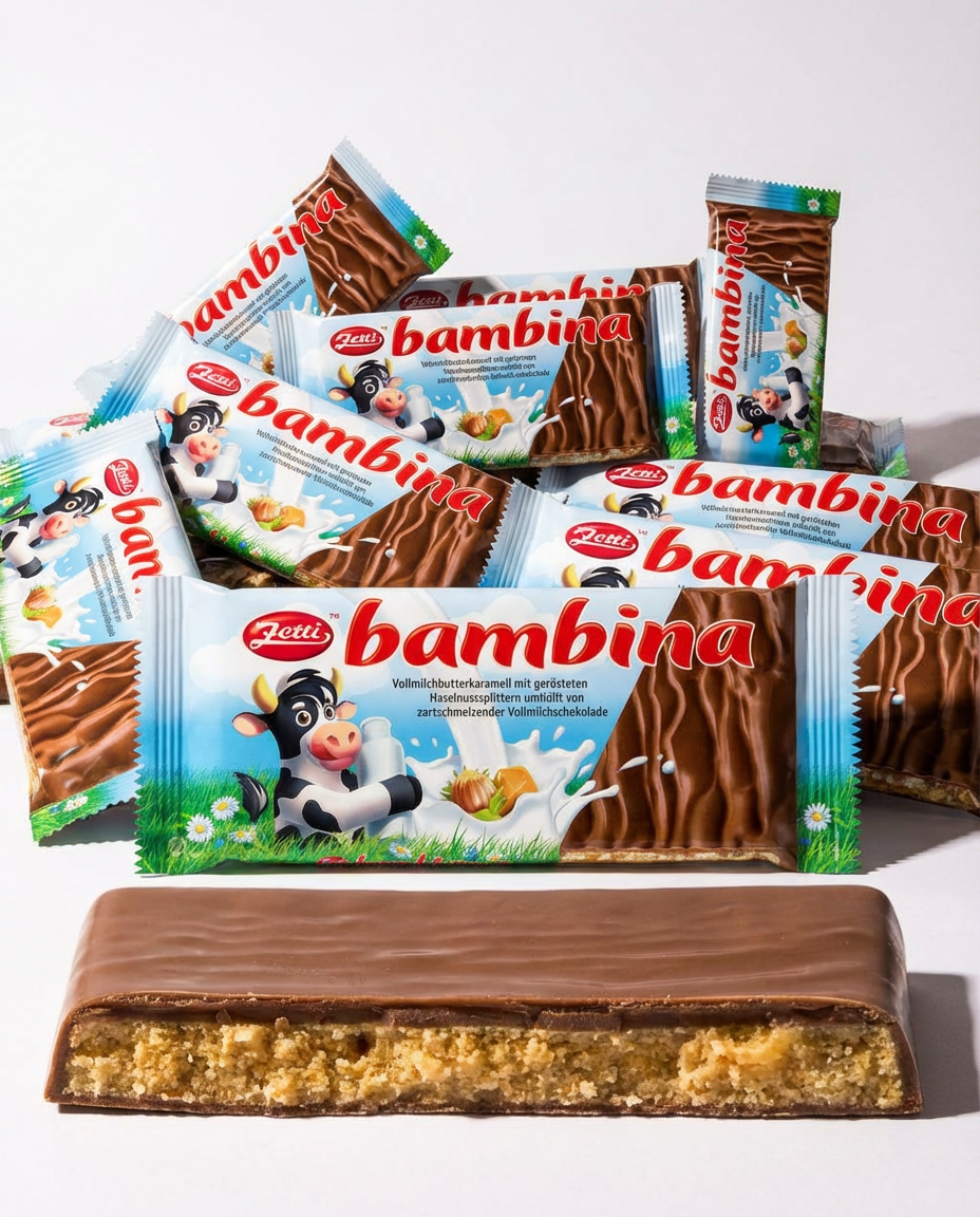 Zetti Bambina - Milchkaramel Haselnuss-Splitter Vollmilchschokolade 100g