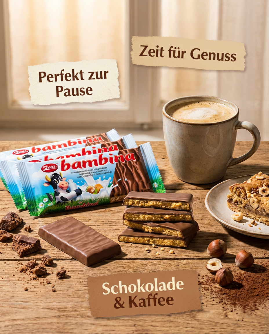 Zetti Bambina - Milchkaramel Haselnuss-Splitter Vollmilchschokolade 100g