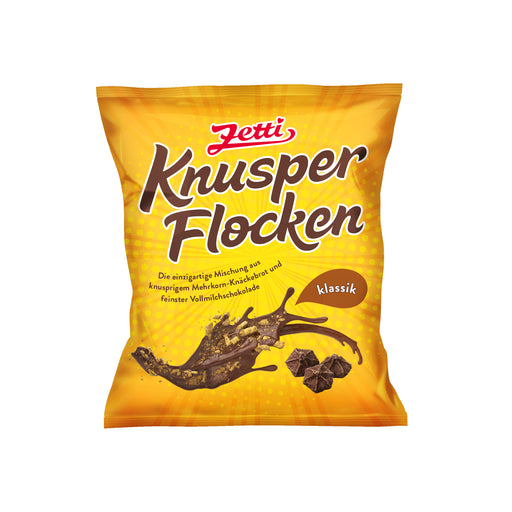 Zetti Knusperflocken - Vollmilchschokolade mit Knäckebrot 130g.