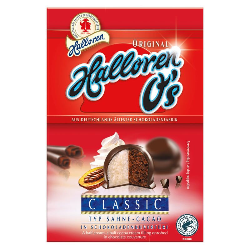 Halloren O's Classic Kugeln Vollmilch Schokolade Sahne-Kakao Fairtrade, 125g