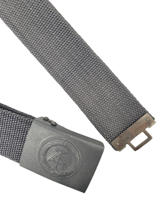 NVA Koppel / Gürtel mit grauen Metallschloss und DDR-Prägung Länge Verstellbar - 100-120cm