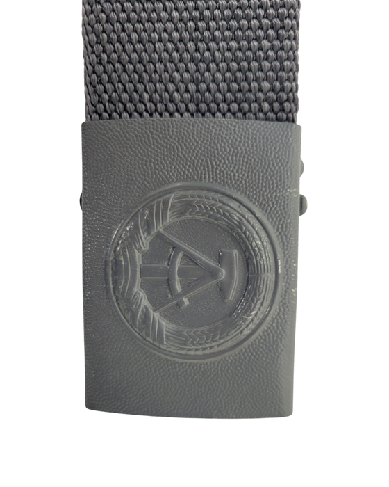 NVA Koppel / Gürtel mit grauen Metallschloss und DDR-Prägung Länge Verstellbar - 100-120cm