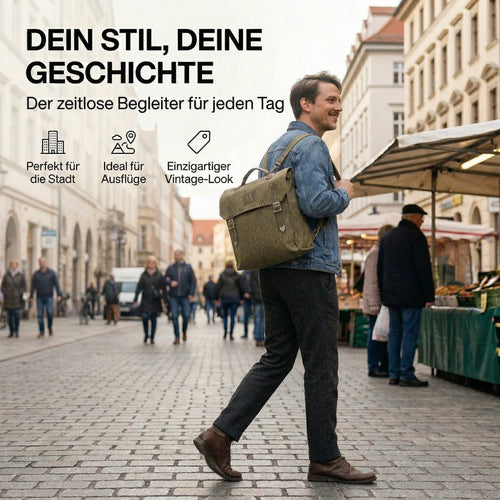 NVA Tragetasche - Sturmgepäck - Feldrucksack mit Tragegeschirr - Maße: ca. 30 x 30 x 14 cm