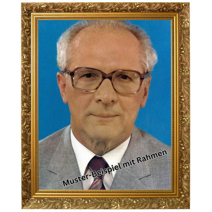 Erich Honecker - großes Poster DIN A3 Historisches Amtsstubenbild auf mattem Qualitätsdruck