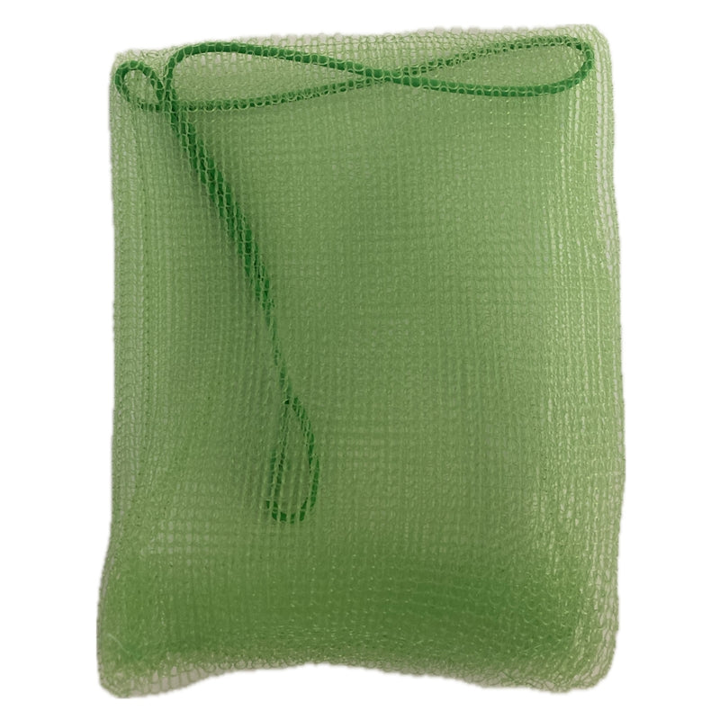 5 Seifenbeutel rot lila gelb grün blau aus Perligran 13x9 cm groß - Mehrfachpack Badeperli