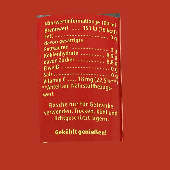 1,0 L VITA COLA Original Zitrone – koffeinhaltige Kult-Cola mit Citrus-Kick in Mehrwegflasche