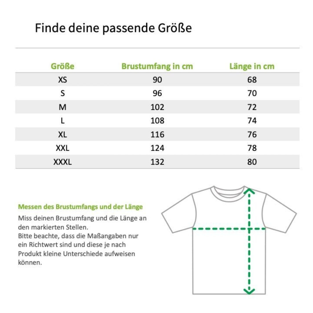 Schwarzes T-Shirt mit Motiv der Ampelmänner grün und rot - klassischer Schnitt - Unisex - 100% Baumwolle