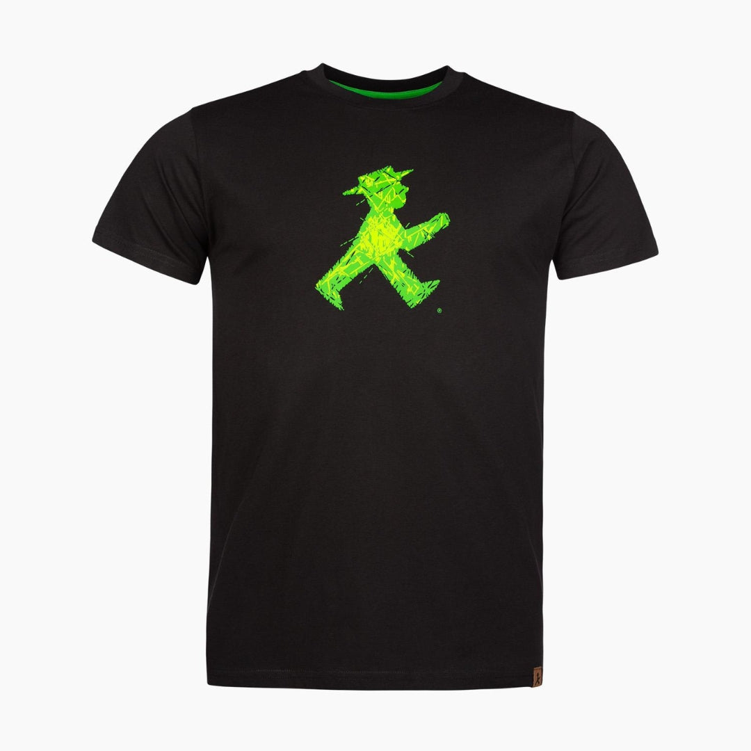 T-Shirt mit Ampelmann-Glas-Motiv - Unisex - klassischer Schnitt - 100% Baumwolle