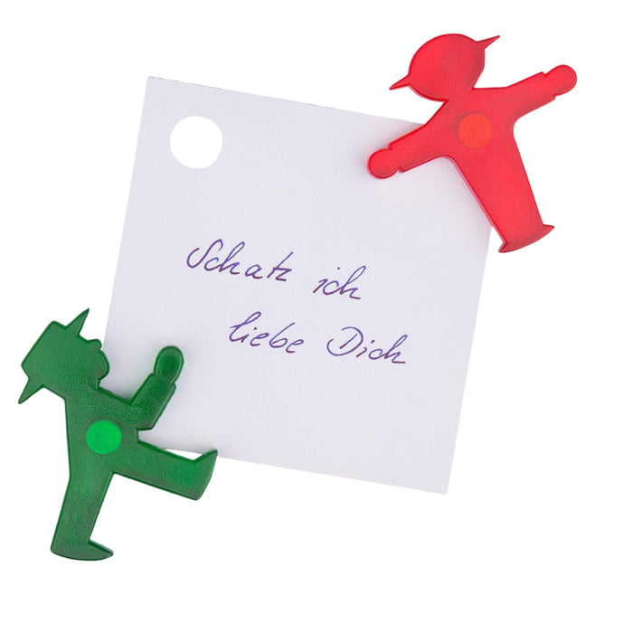 Rote Ampelmann-Figur als Magnet - ideal für Kühlschrank, Büro oder als Mitbringsel - Größe: 5cm