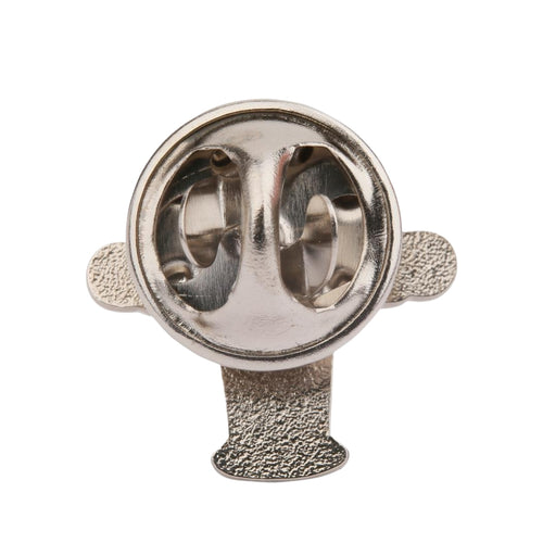 Roter Anstecker-Pin vom Ampelmännchen mit Klemmverschluss aus Softemaille - 1,7 cm groß