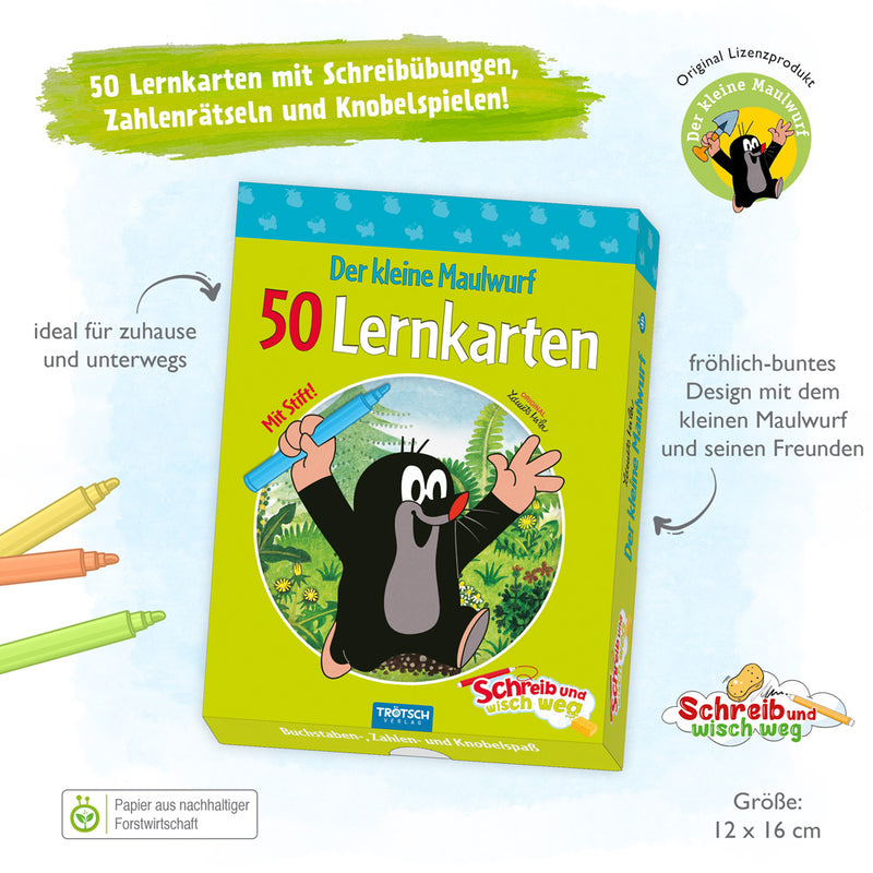 Lernkarten-Schreib-Wisch-Weg-Maulwurf