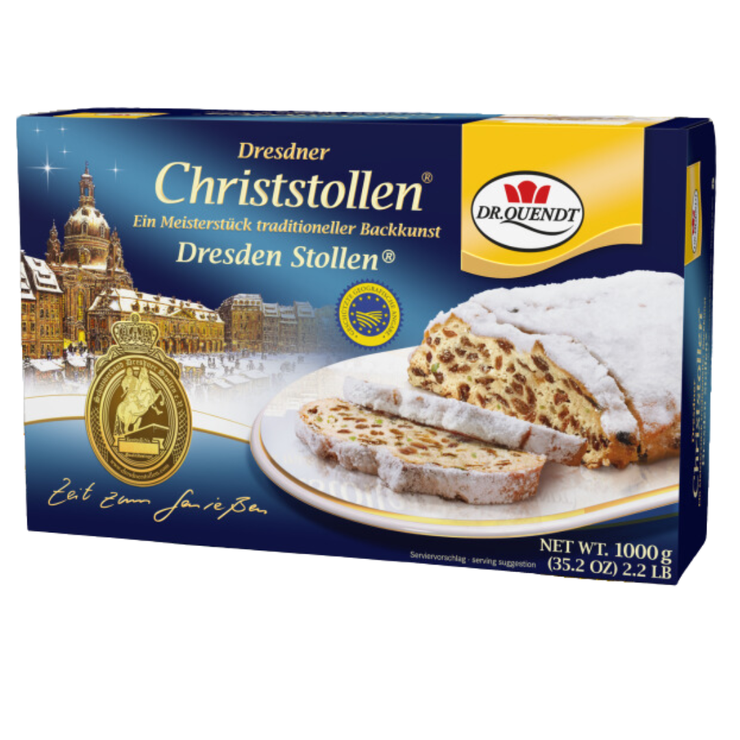 Echter Dresdner Christstollen, 1000g Dr. Quendt.