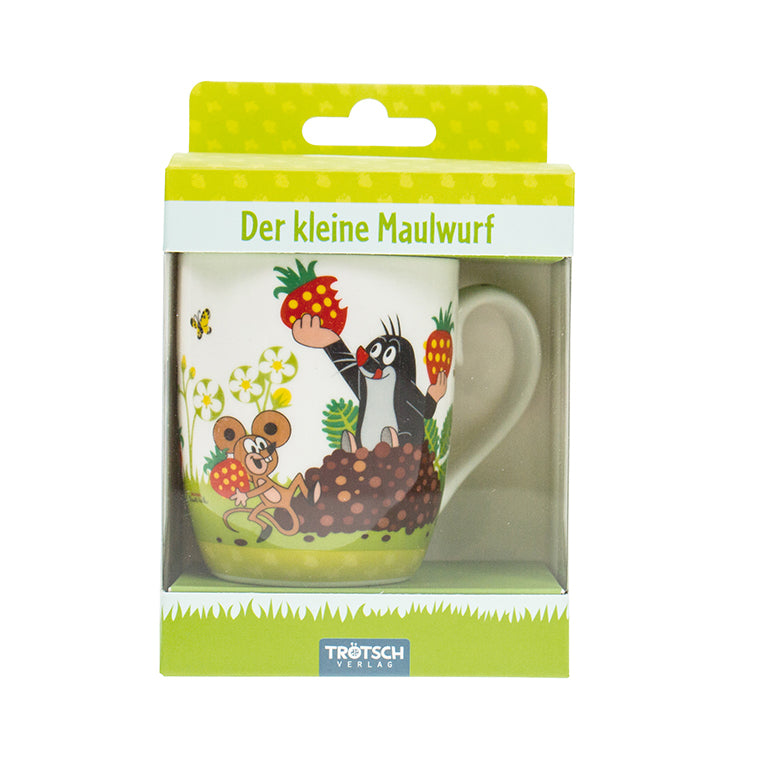 Tasse-Maulwurf-Erdbeere