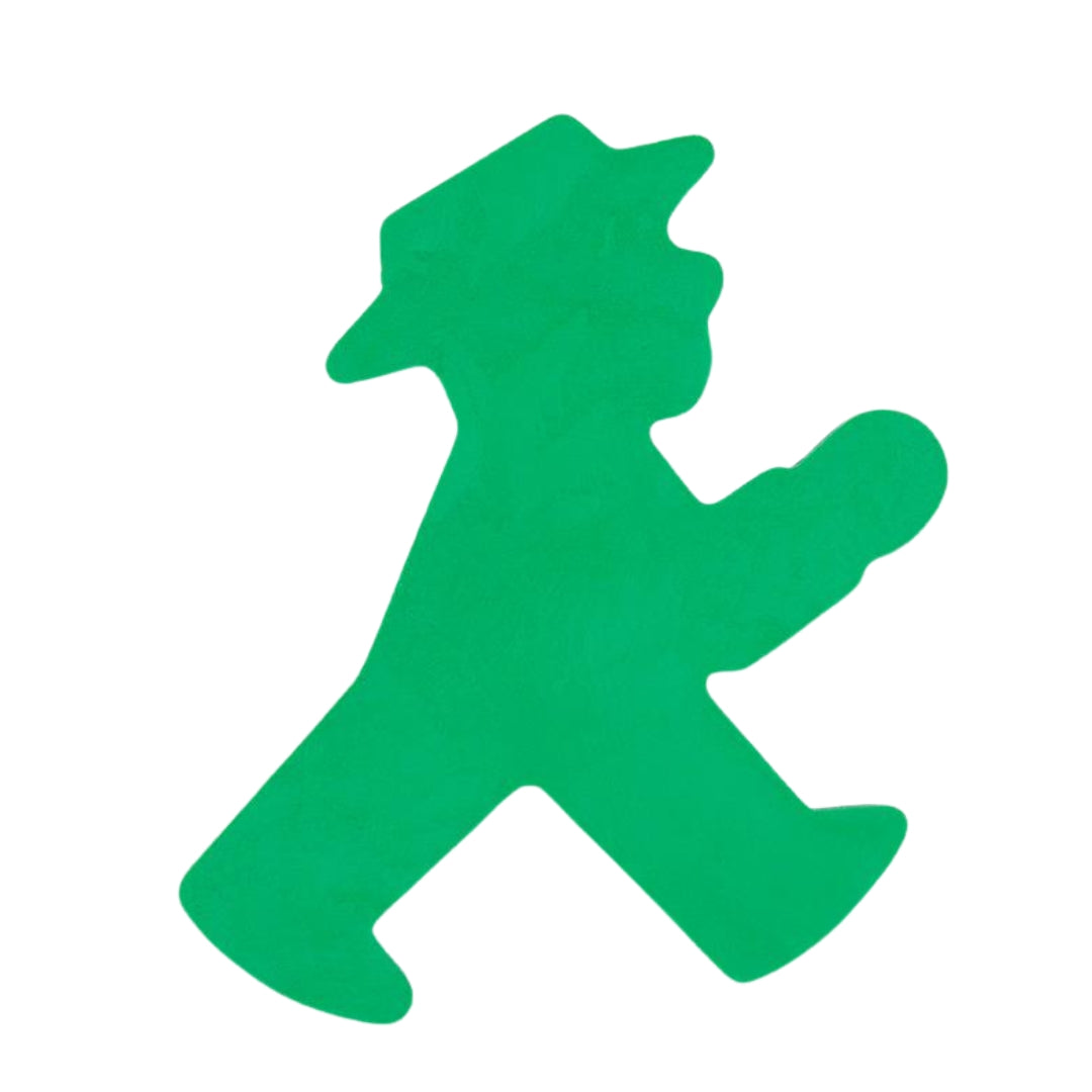 2er-Set Ampelmann-Radiergummis rot & grün - Größe ca. 5 cm