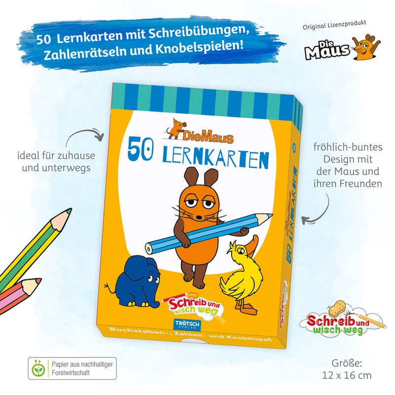 Die-Maus-Schreib-Wisch-Weg-Lernkarten