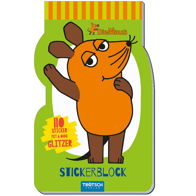Die-Maus-Stickerblock