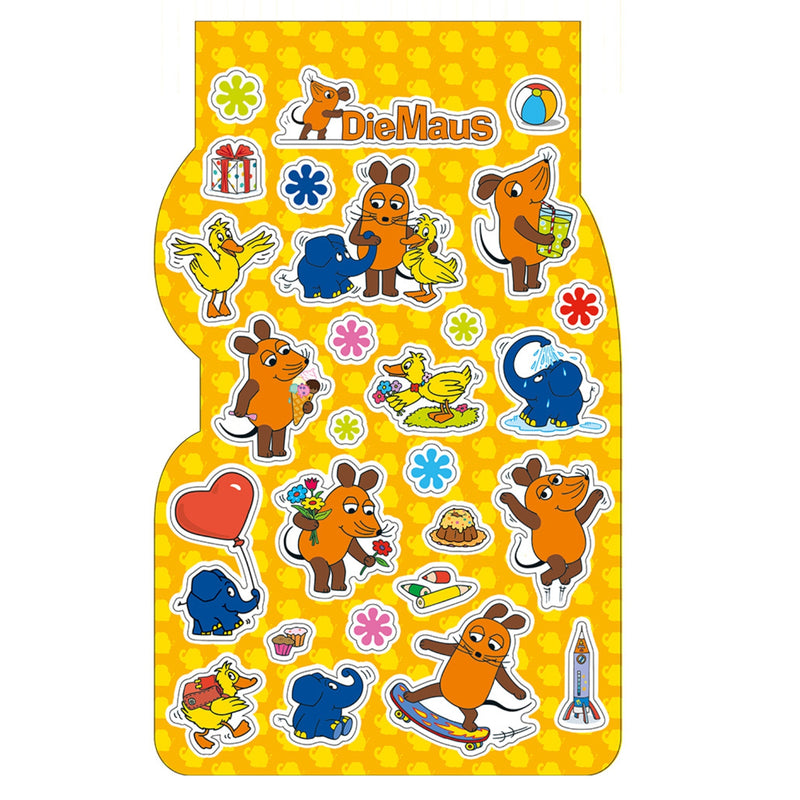 Die-Maus-Stickerblock