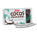 Cocosflocken in Zartbitterschokolade (Zetti).