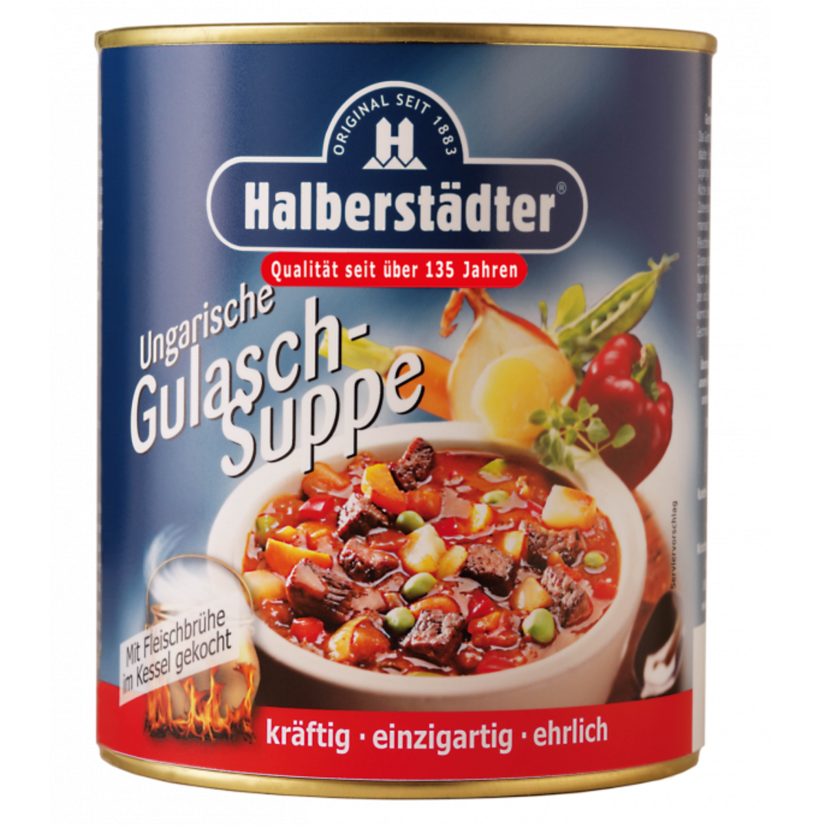gulaschsuppe aufbewahren Halberstädter Ungarische Gulaschsuppe 800 ml – kräftige Suppe aus Rind —  Ossiladen