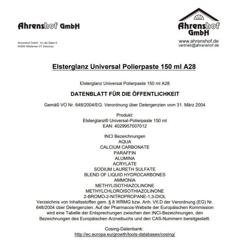 Elsterglanz - Universal Polierpaste, 150 ml