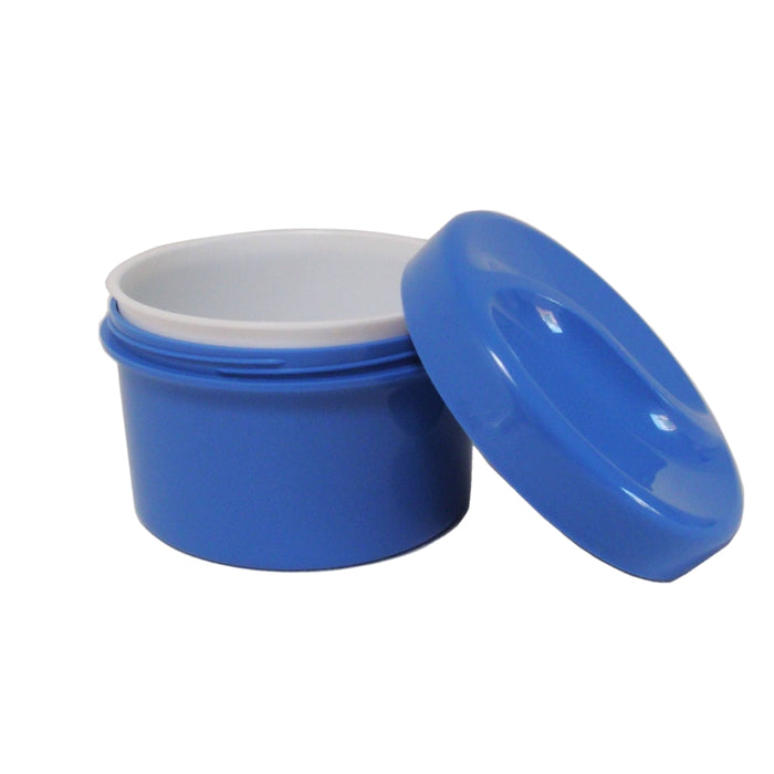 Zahnspangenbehälter und Prothesendose Pastell-Blau