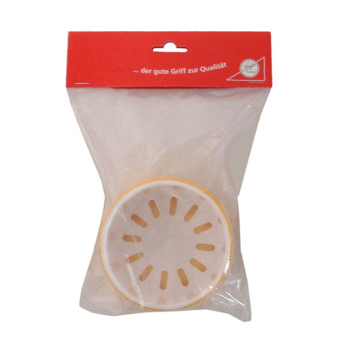 Zahnspangenaufbewahrung und Prothesendose Pastell-Gelb