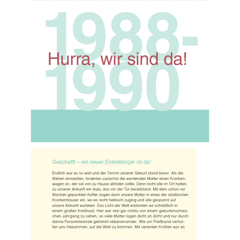 Buch - Wir vom Jahrgang Ost 1988, 64 Seiten