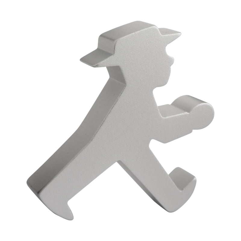 Stylischer Ampelmann-Flaschenöffner aus Alu - leicht & robust - 5,5 x 6 x 1,5 cm groß
