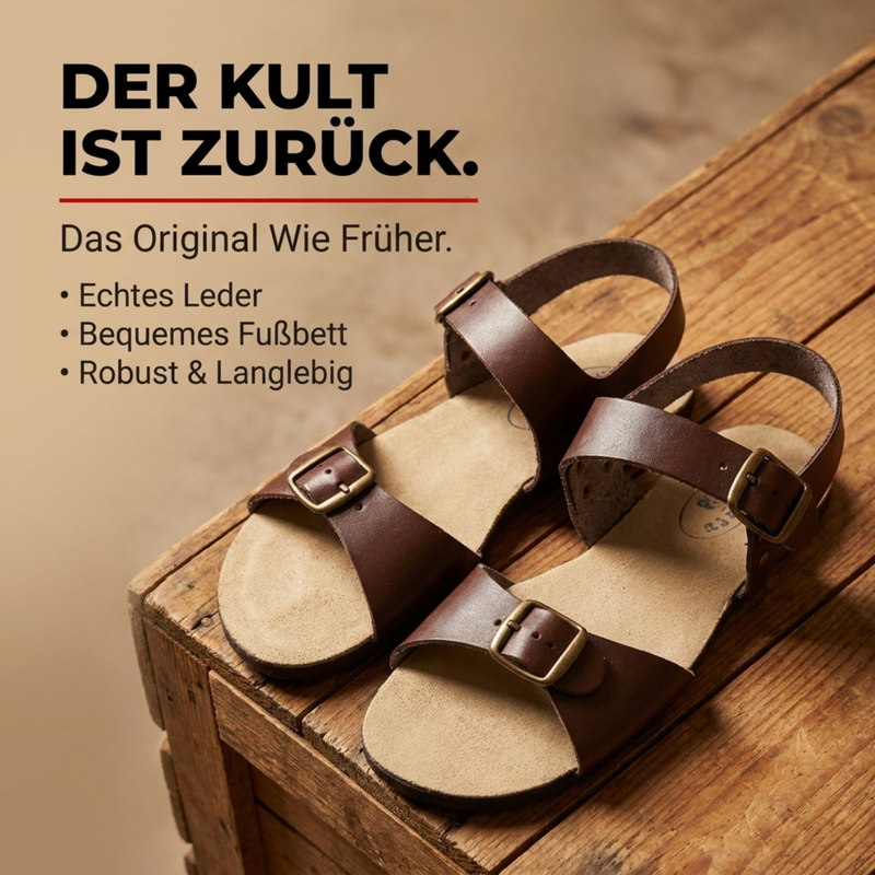 Jesuslatschen Römer Ossi Schuhe Gr.36-47 braun